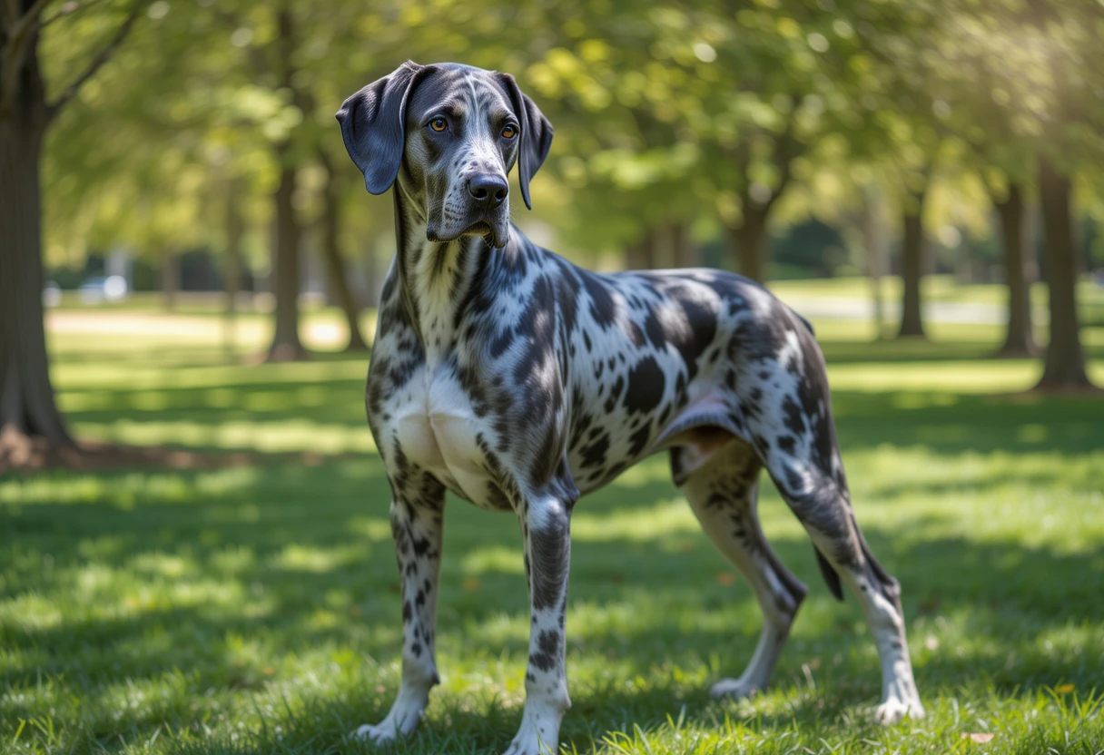 Merle Great Dane: Beautiful or Risky? Genetics, Health & Care Truths 2 Diagram showing Merle gene effect on coat pigmentation in dogs