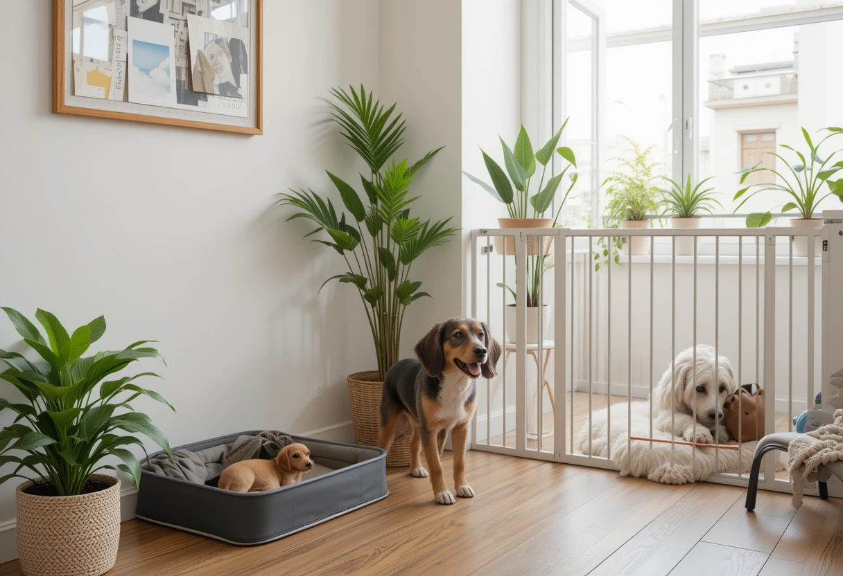 Top 8 Best Big Dog Breeds For Apartments 5 Apartment setup with dog accessories for big dogs