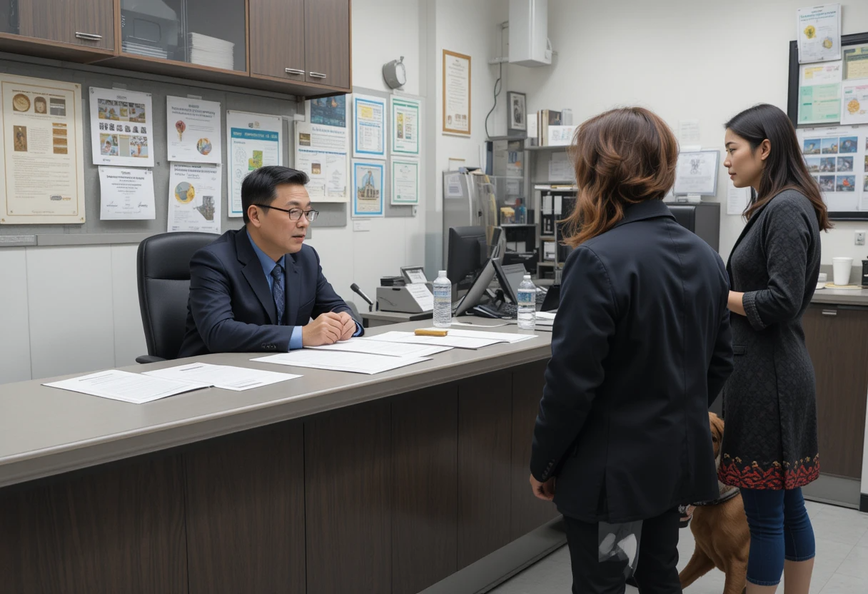 Best Chinese Tibetan Mastiff Breeders 2025 4 Responsible Chinese Tibetan Mastiff breeder discussing health and bloodline documents with buyers